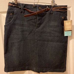 Black Denim Women’s Skirt